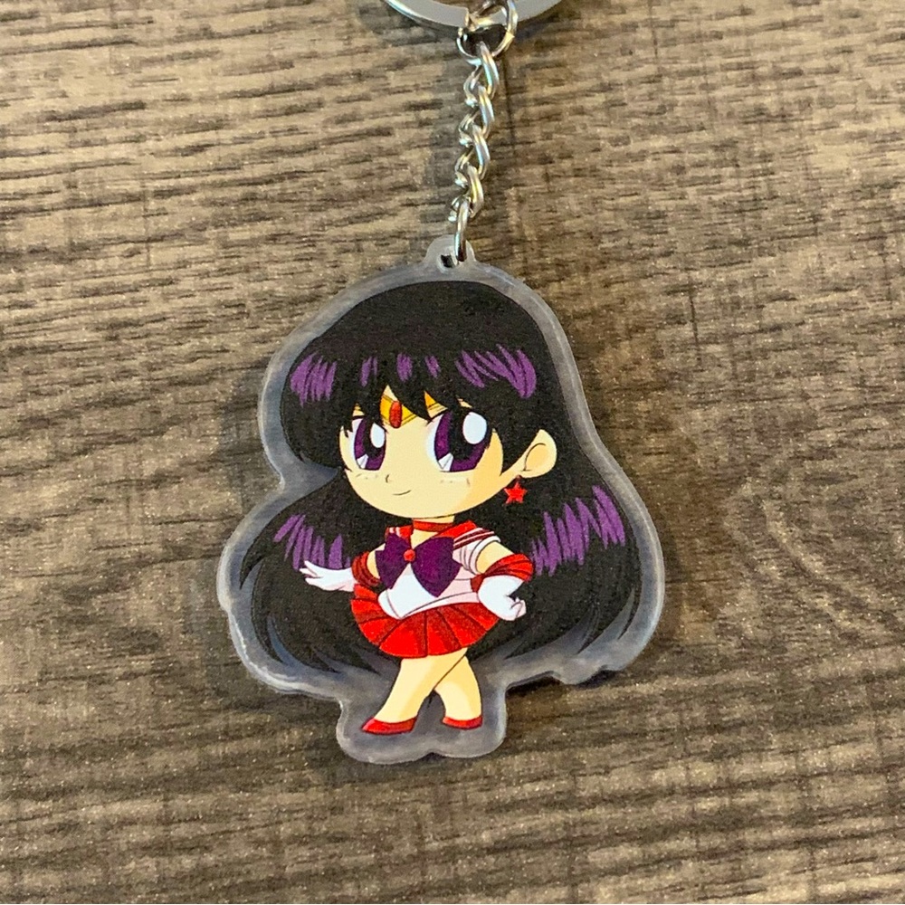 ๐๐ Sailor Mars Charm Keychain - Picture 3 of 5